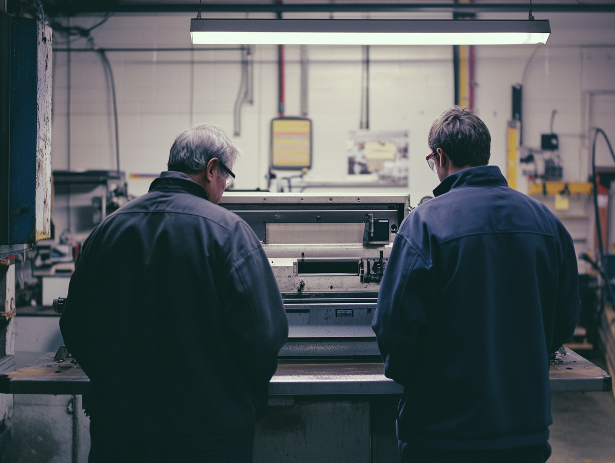 Coating operator cross-training on a secondary chemistry line