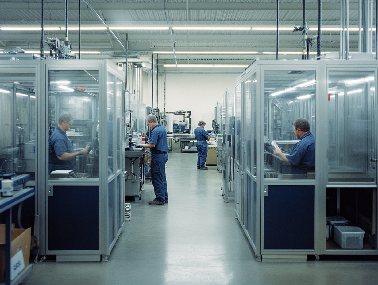 First-shift production line running at Bradley Group, St. Charles IL