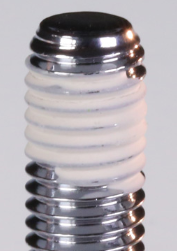 Precote 5 pre-applied thread sealant — non-reactive white sealant coating on fastener thread, 356°F rated