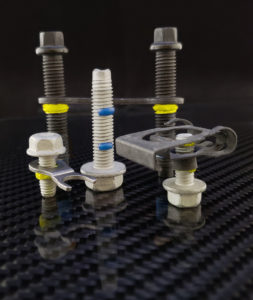 Tectorius Tec-Stay 592 yellow component retainer applied to fastener for sub-assembly operations